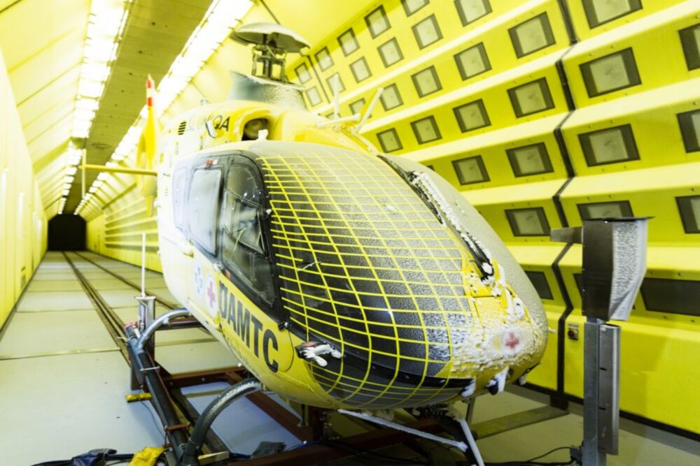 Weltgrösster Klima-Windkanal in Wien. (Fotos: zVg)